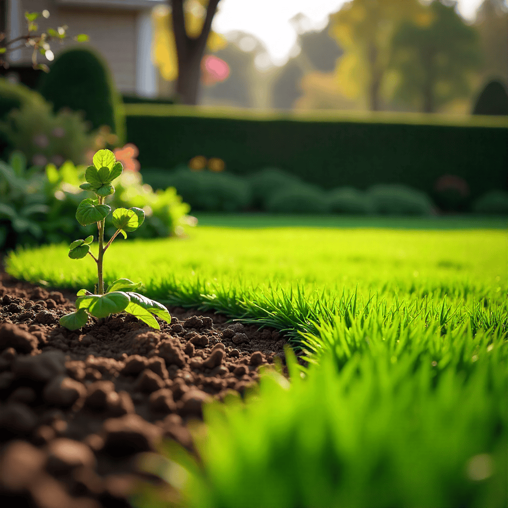 Water-efficient lawn maintenance demonstrating conservation practices by Restorerefine